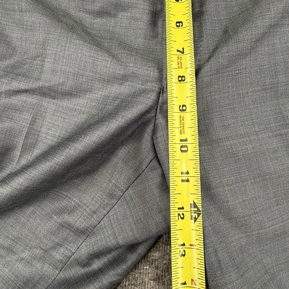 Ermenegildo Zegna Mila Dress Pants Mens Size 50R Gray Wool Italy Flat Front 40L